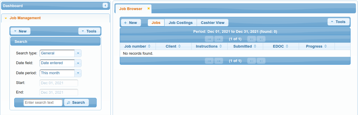 Job Browser