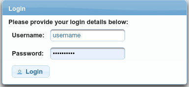 Login Dialog