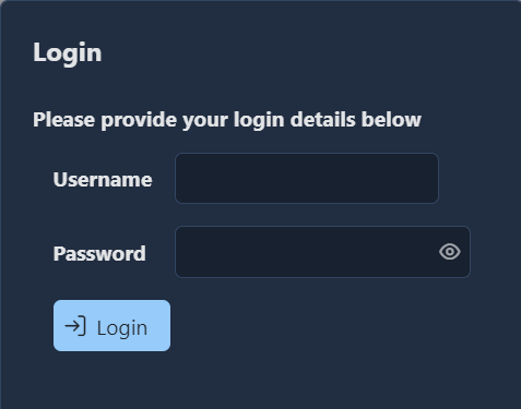 Login Dialog